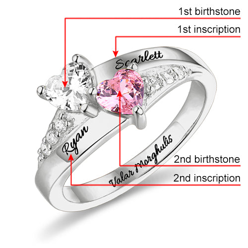Promise Ring Engraving Areas