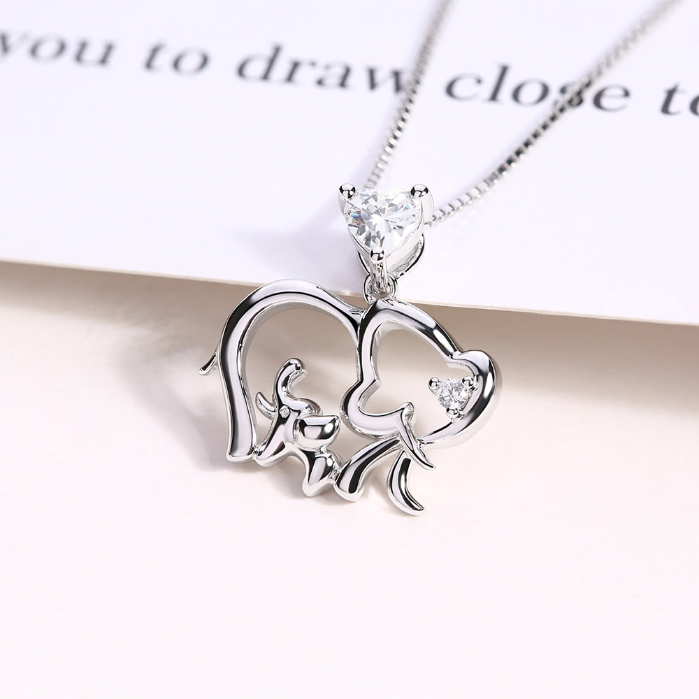 FINE JEWELRY Womens Lab Created White Opal Sterling Silver Elephant Pendant  Necklace | Hamilton Place