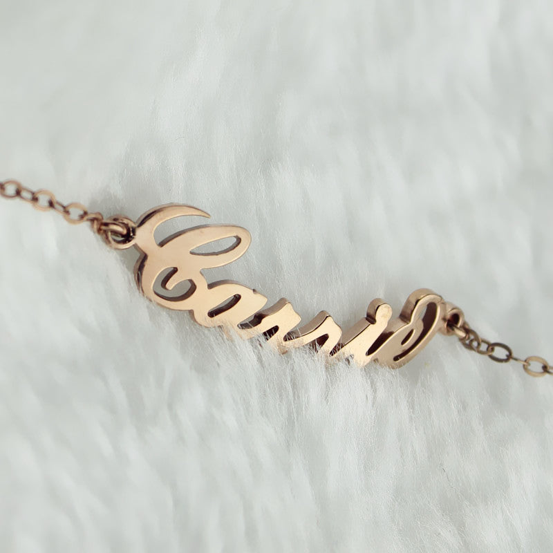 Carrie Name Bracelet Personalized 925 Sterling Silver