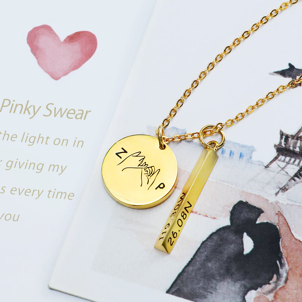 Promise & Best Friend Necklace Personalized