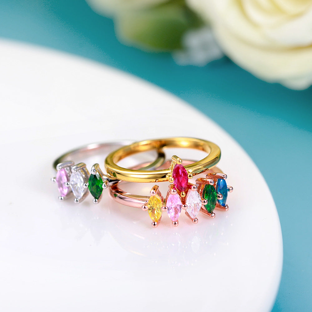 Gemstone Family Ring Custom