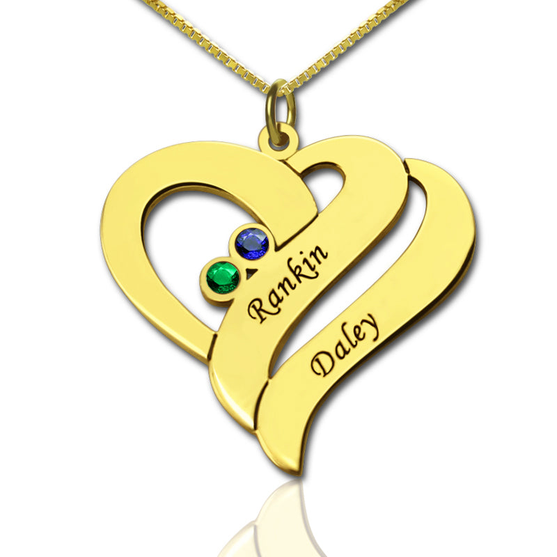 Two Hearts Forever One Necklace Silver