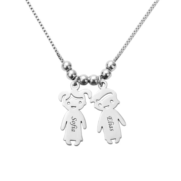 Kids Charms Necklace Personalized