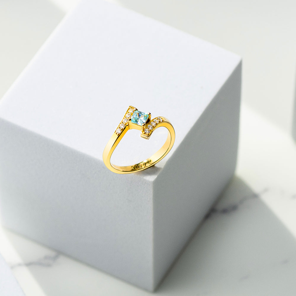 Stunning Gold Promise Ring