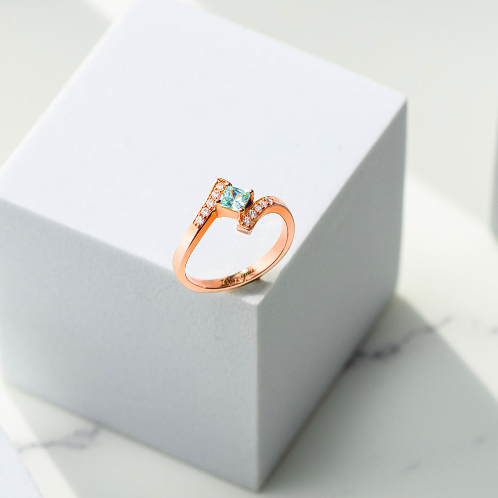 Stunning Rose Gold Promise Ring