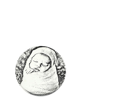 Baby Photo Engraved Necklace with Baby Feet Sterling Silver