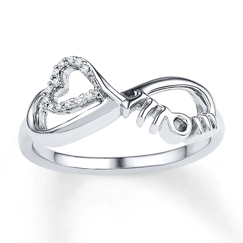 Mom's Love Infinity Ring