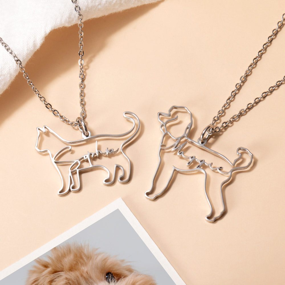 Dog Breed Name Necklace