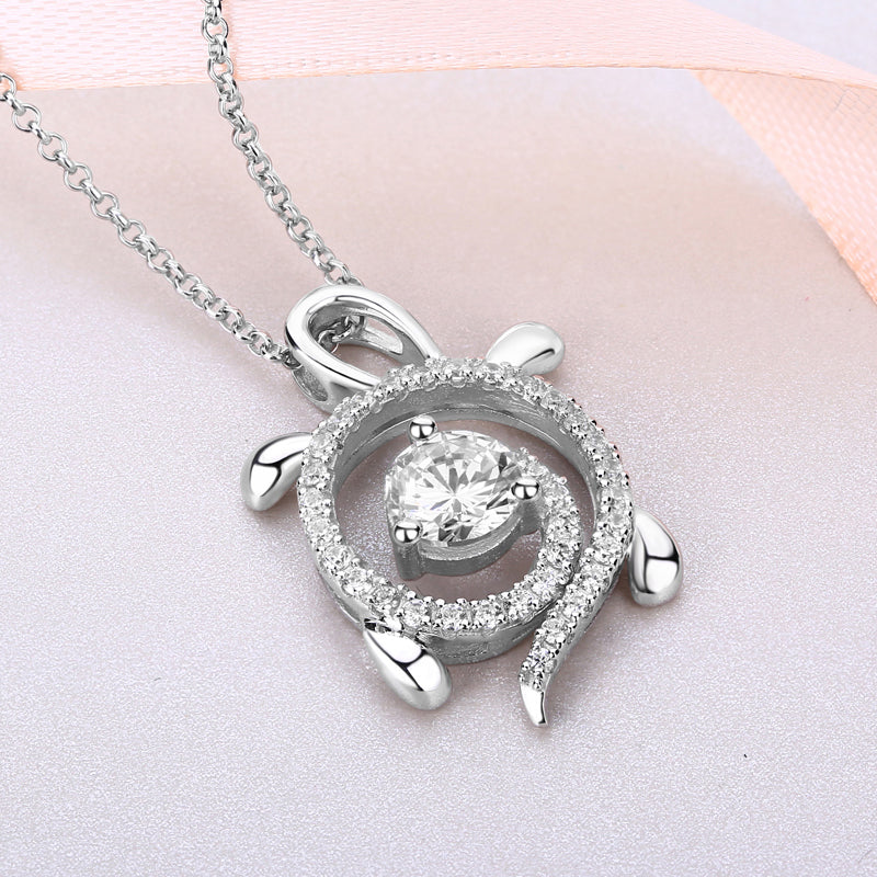 Sea Turtle Necklace Sterling Silver Personalized