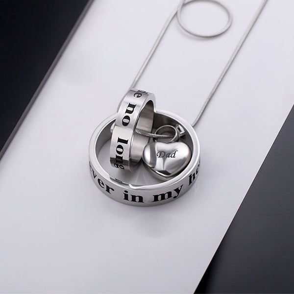 Cremation funeral souvenir pendant silver heart-shaped ashes urn necklace  jewelry to commemorate mom and dad - AliExpress