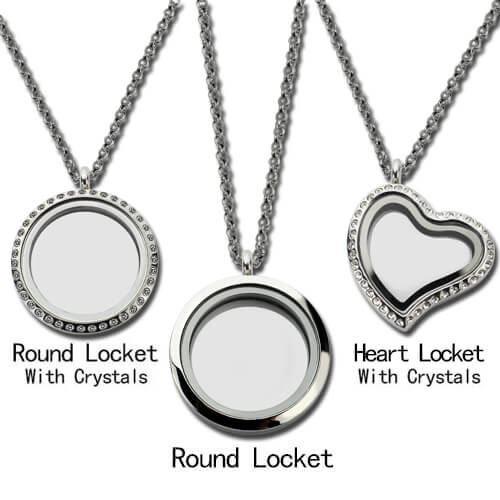 A Mother's Love Floating Locket Engraved With Birthstones